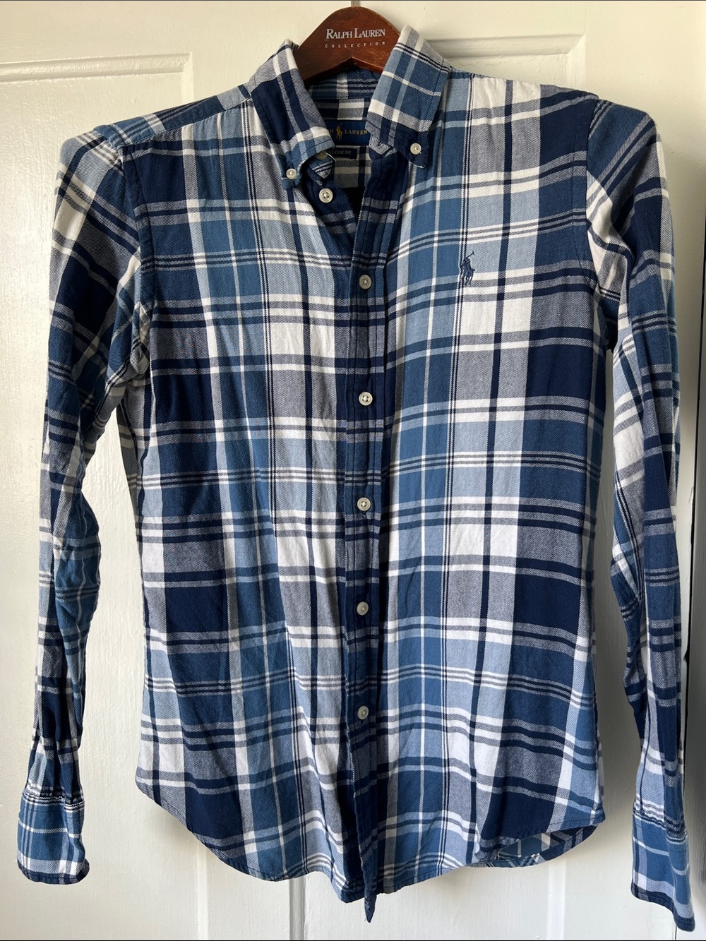 Ralph Lauren Flannel Plaid Button-Down Shirt